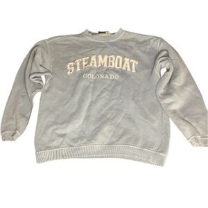 Vintage Steamboat Colorado Blue Sweatshirt
